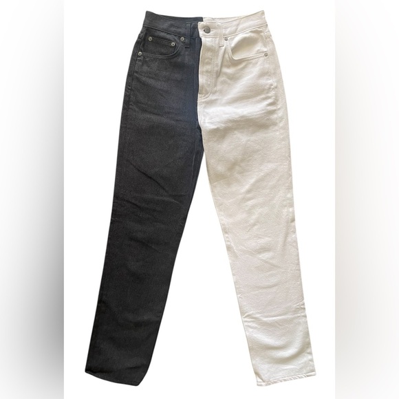 Lovers and Friends ,Black and White Two-Tone Pants - Picture 5 of 14